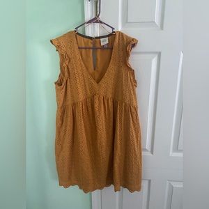 Knox Rose Mustard Baby doll dress size L